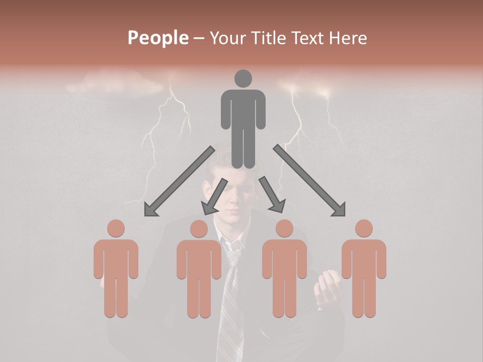 Anxiety Clouded Mind Cloud PowerPoint Template
