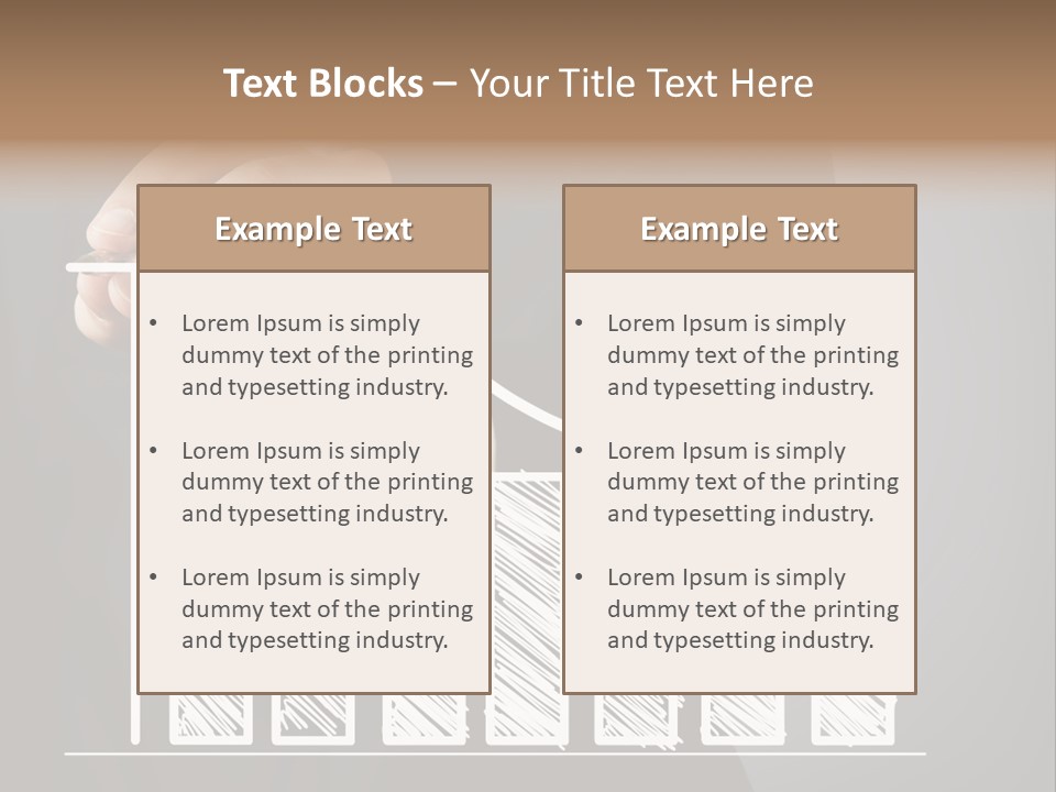 Arrow Suit Market PowerPoint Template