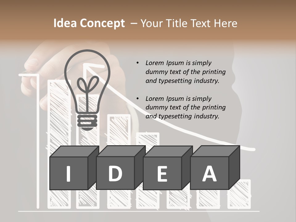 Arrow Suit Market PowerPoint Template