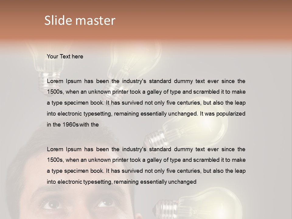 Bulb Gray Smart PowerPoint Template