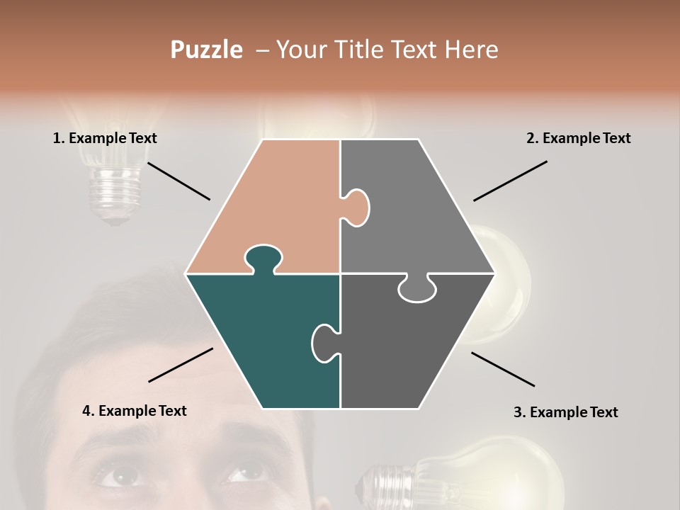 Bulb Gray Smart PowerPoint Template