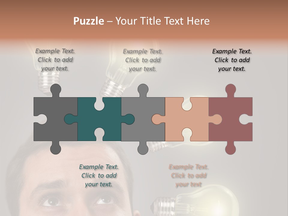 Bulb Gray Smart PowerPoint Template
