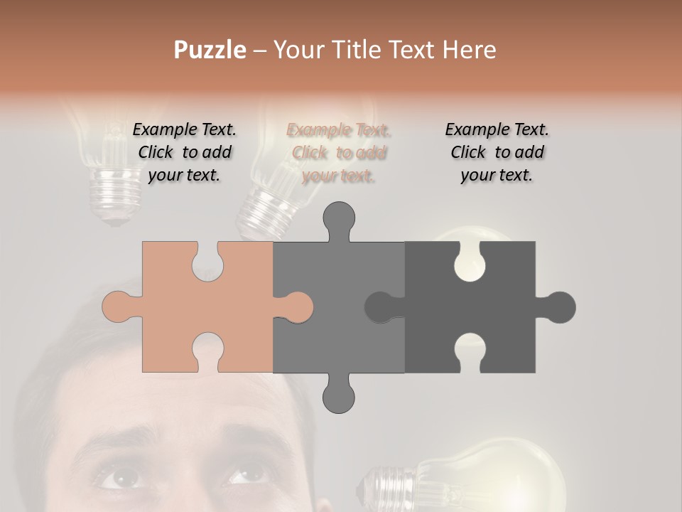 Bulb Gray Smart PowerPoint Template