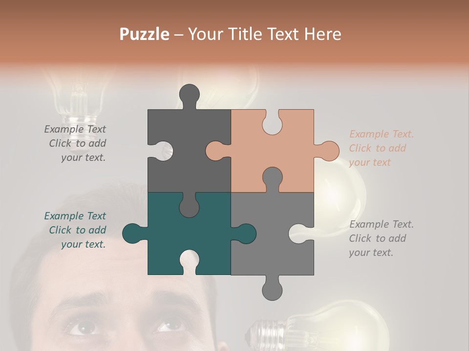 Bulb Gray Smart PowerPoint Template