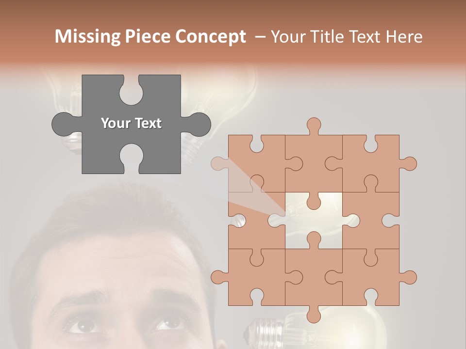 Bulb Gray Smart PowerPoint Template