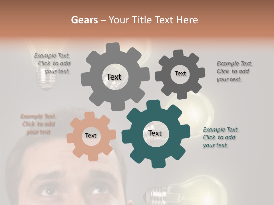 Bulb Gray Smart PowerPoint Template