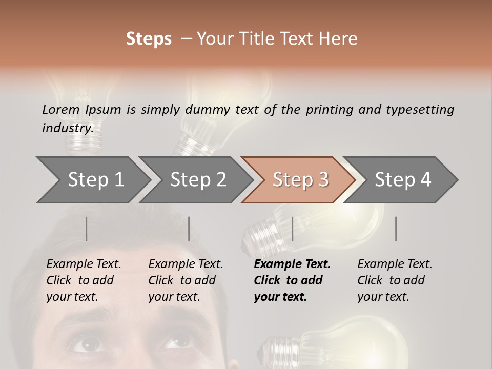 Bulb Gray Smart PowerPoint Template
