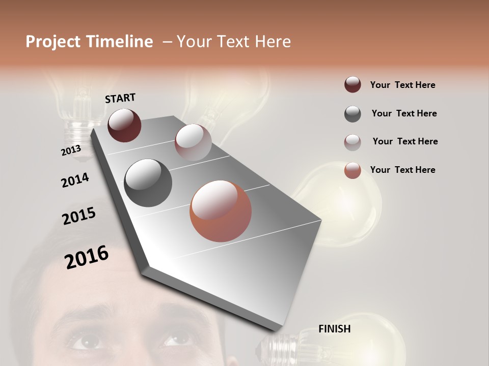 Bulb Gray Smart PowerPoint Template