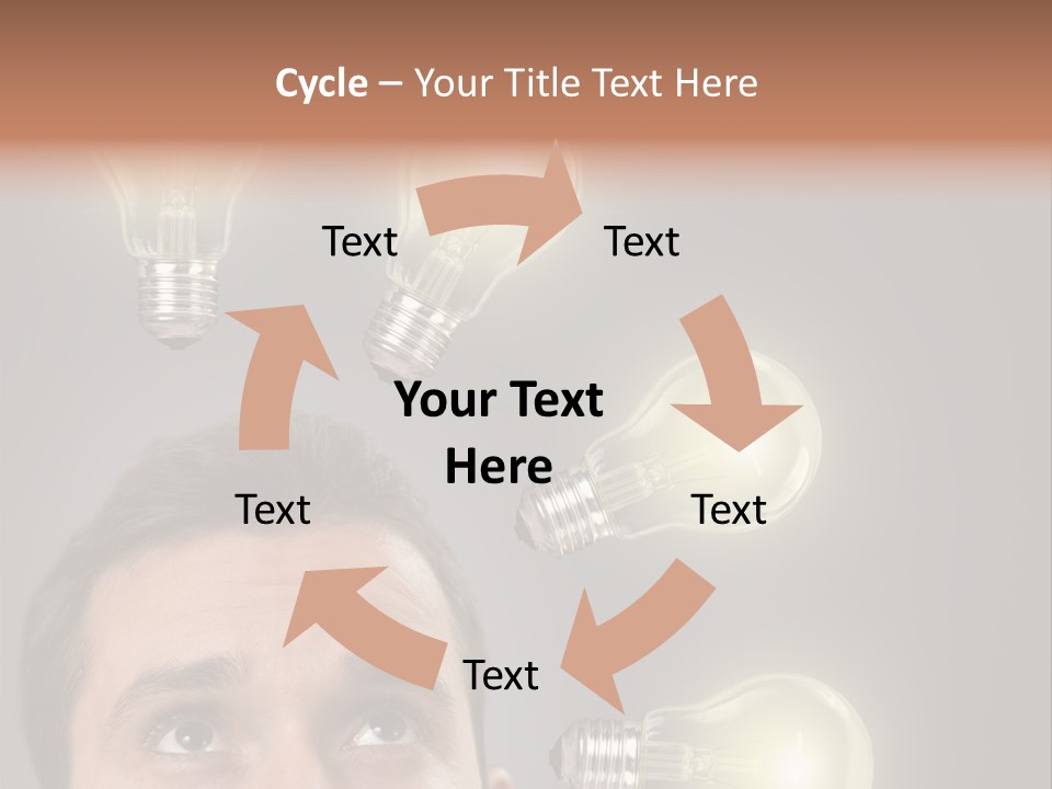 Bulb Gray Smart PowerPoint Template