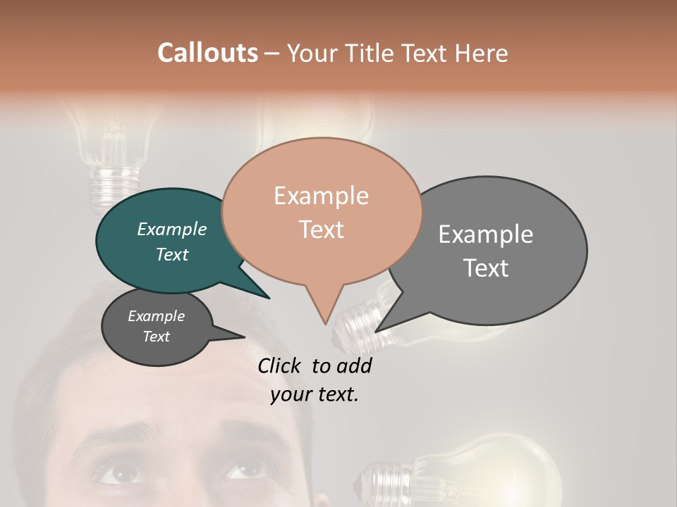 Bulb Gray Smart PowerPoint Template