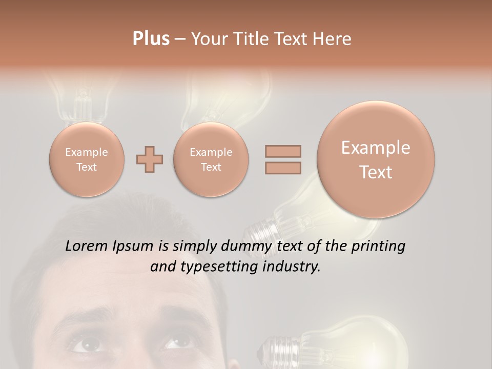 Bulb Gray Smart PowerPoint Template