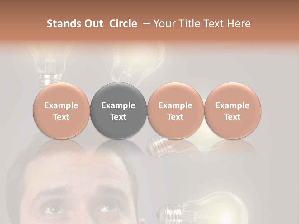 Bulb Gray Smart PowerPoint Template