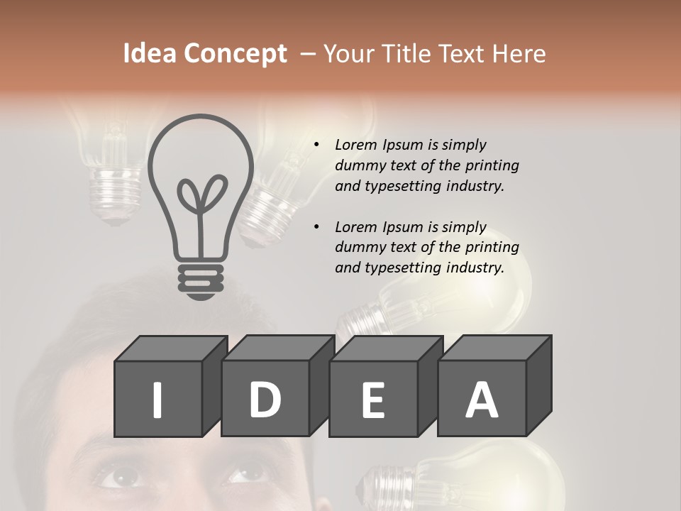 Bulb Gray Smart PowerPoint Template