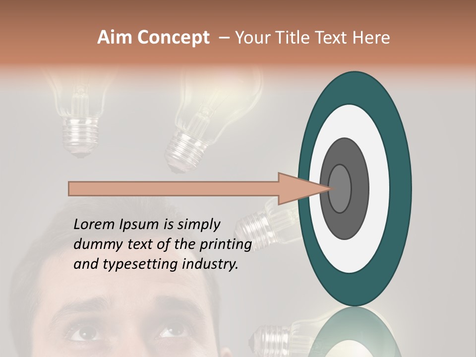 Bulb Gray Smart PowerPoint Template