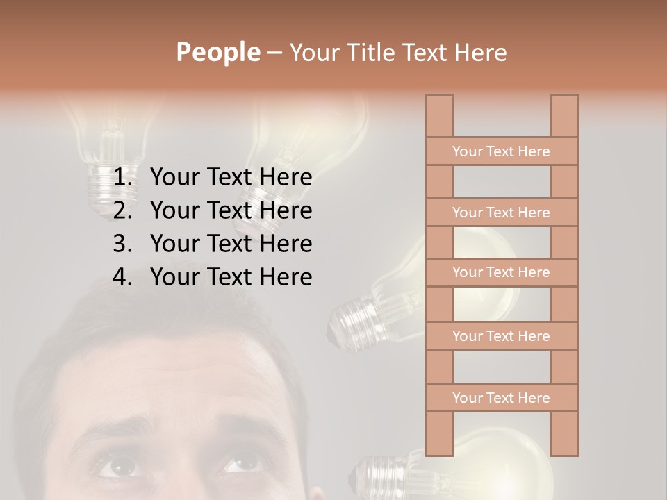 Bulb Gray Smart PowerPoint Template