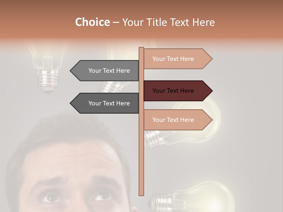 Bulb Gray Smart PowerPoint Template