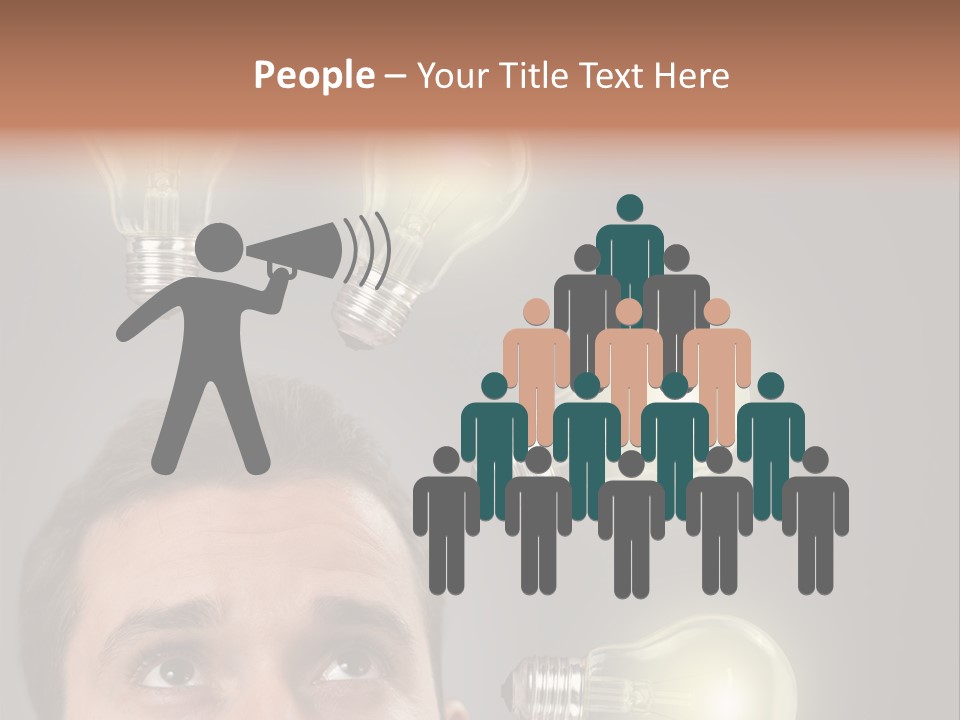 Bulb Gray Smart PowerPoint Template