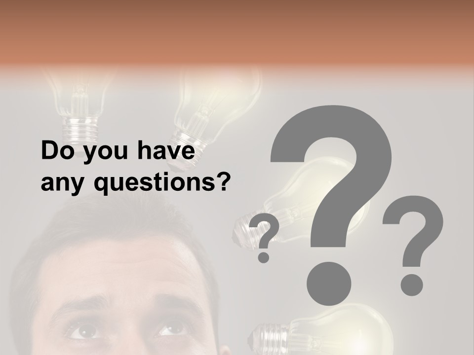 Bulb Gray Smart PowerPoint Template