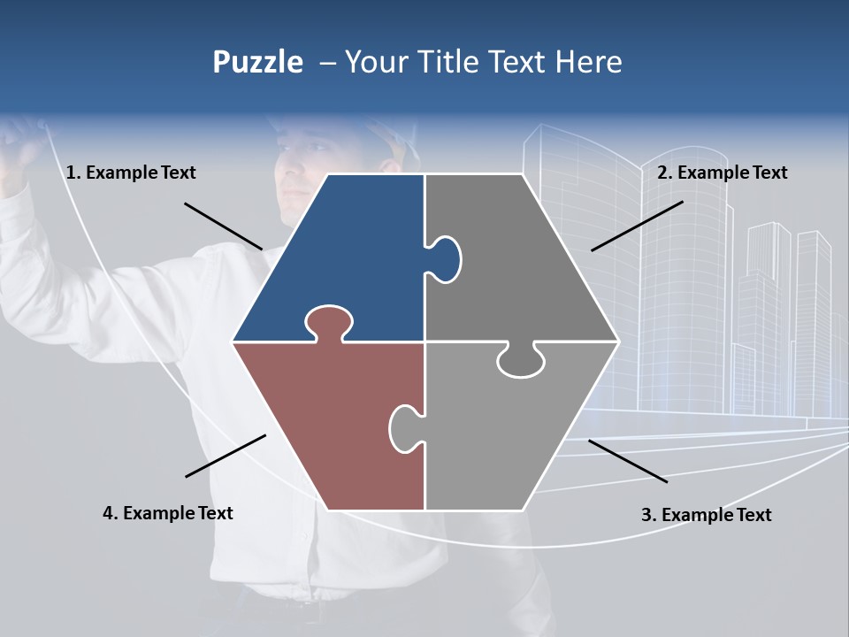 Line Real Estate Business PowerPoint Template