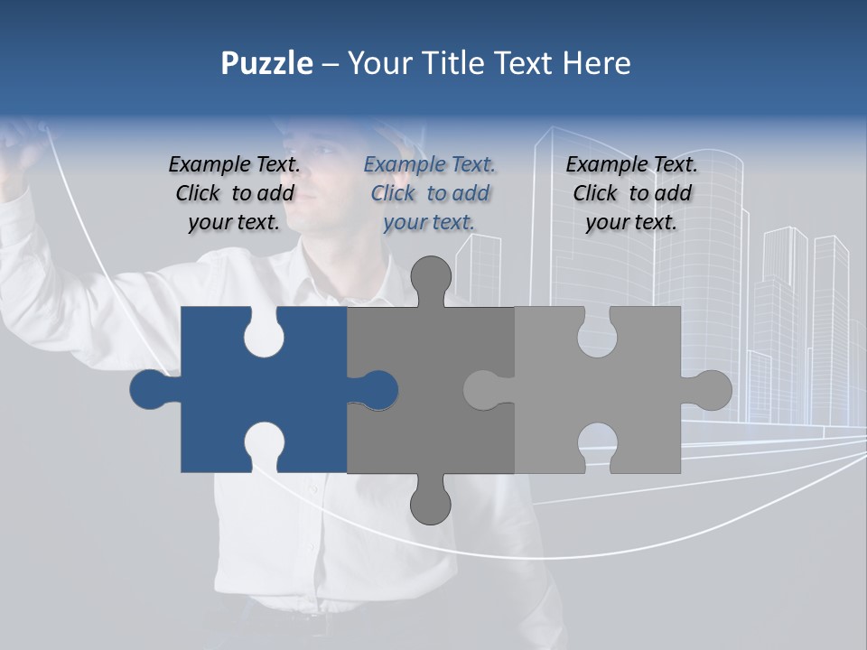 Line Real Estate Business PowerPoint Template