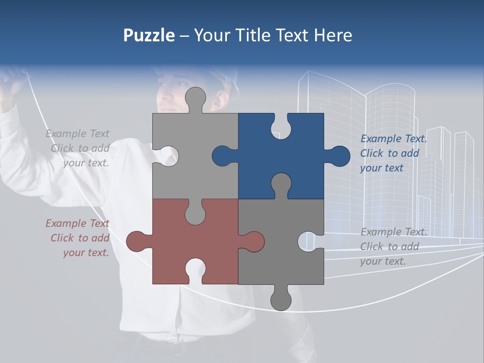 Line Real Estate Business PowerPoint Template