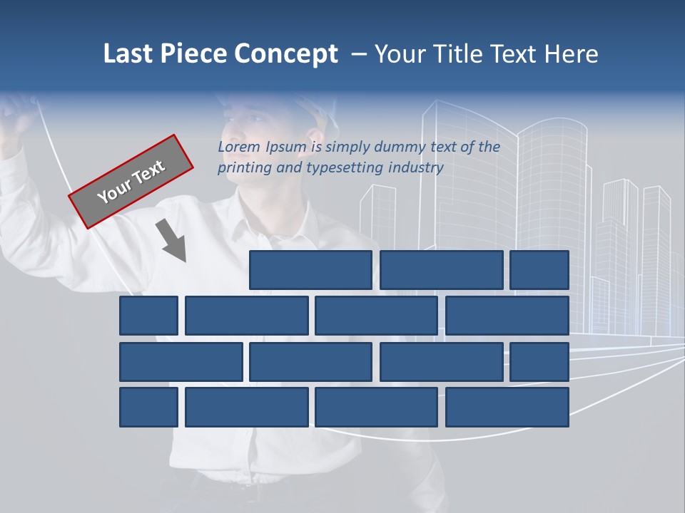 Line Real Estate Business PowerPoint Template
