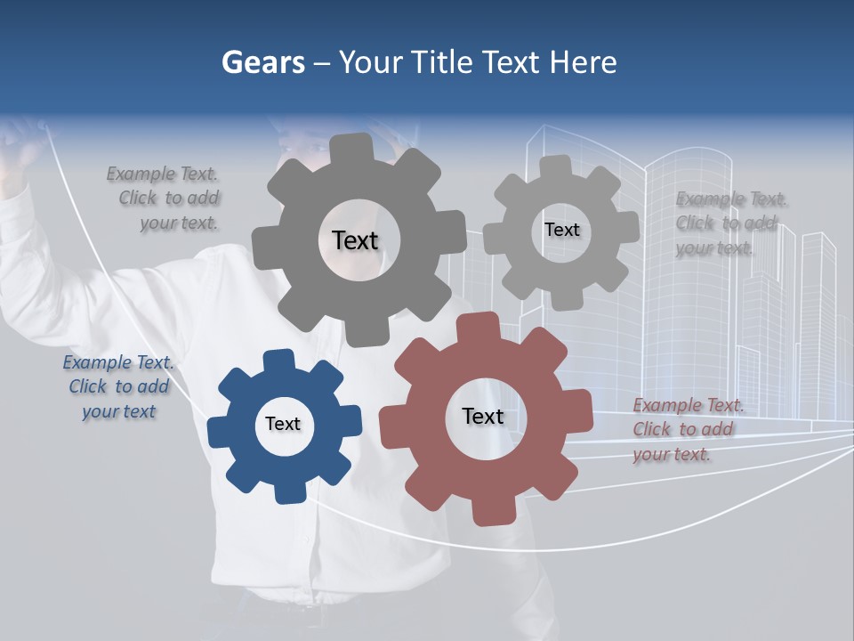 Line Real Estate Business PowerPoint Template