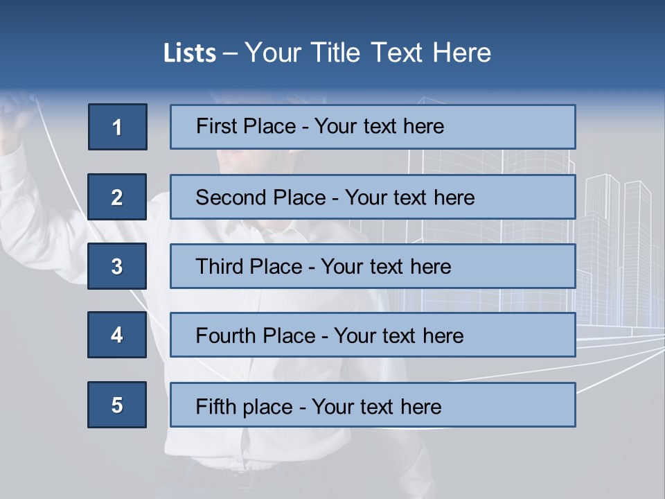 Line Real Estate Business PowerPoint Template