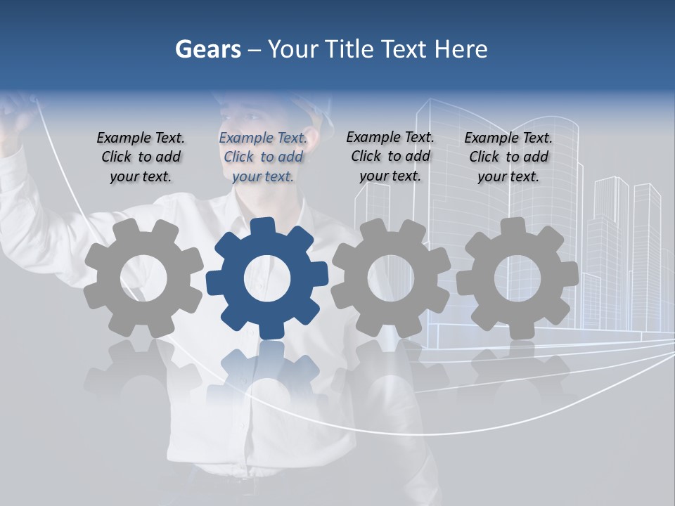 Line Real Estate Business PowerPoint Template