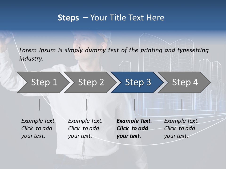 Line Real Estate Business PowerPoint Template