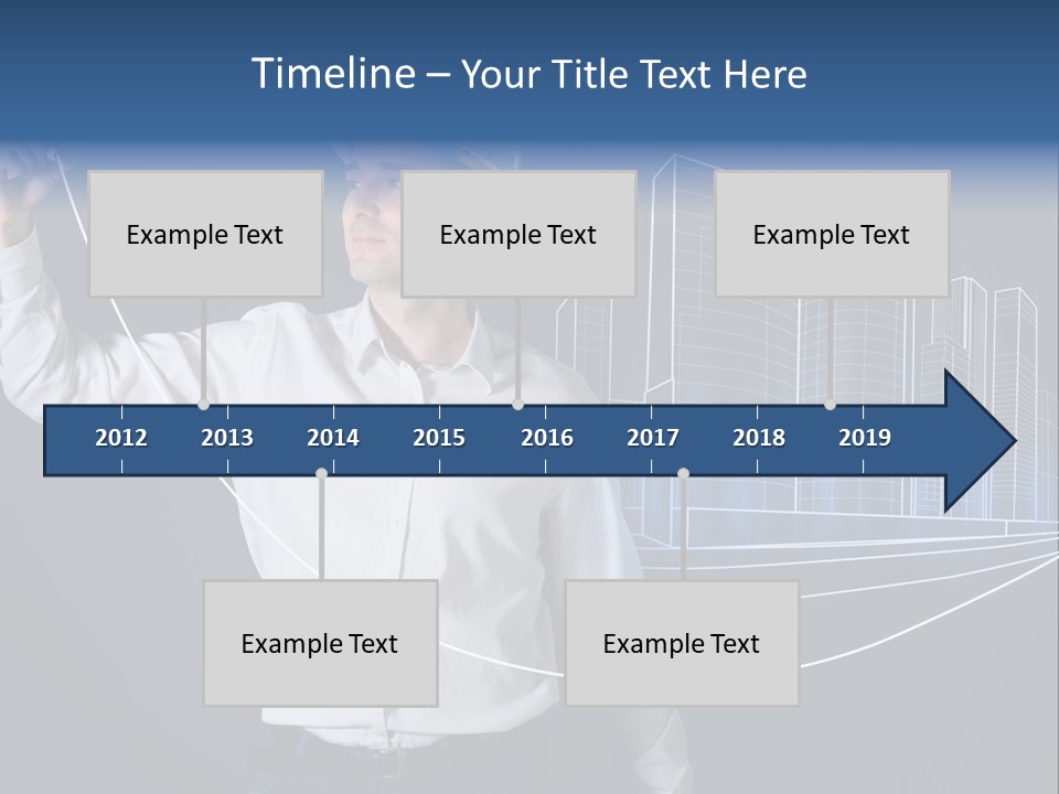 Line Real Estate Business PowerPoint Template