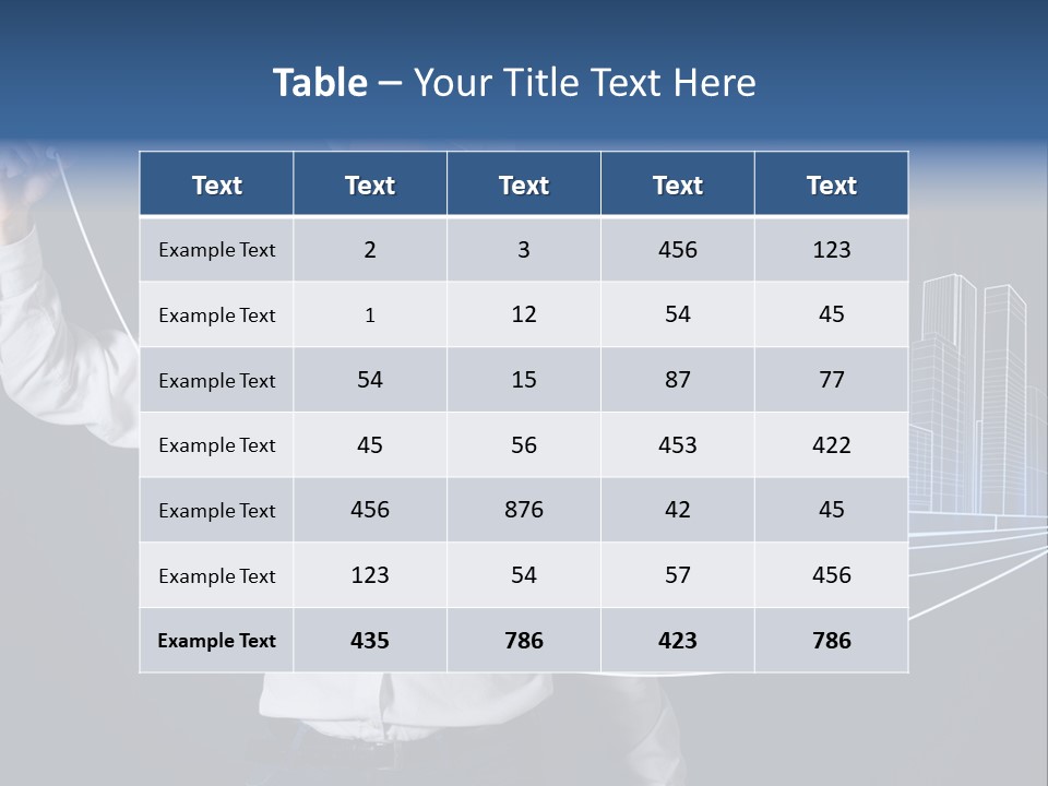 Line Real Estate Business PowerPoint Template