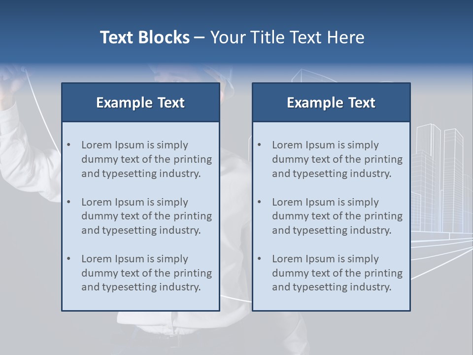 Line Real Estate Business PowerPoint Template