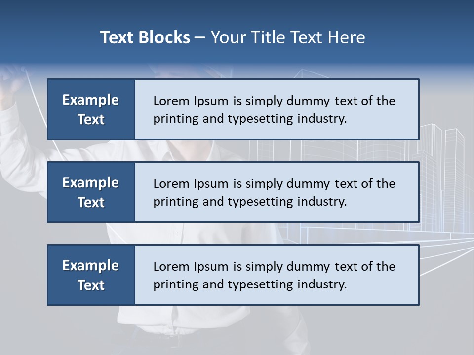 Line Real Estate Business PowerPoint Template