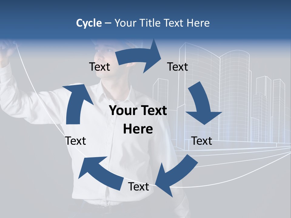 Line Real Estate Business PowerPoint Template
