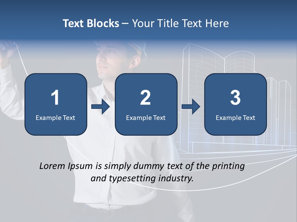 Line Real Estate Business PowerPoint Template
