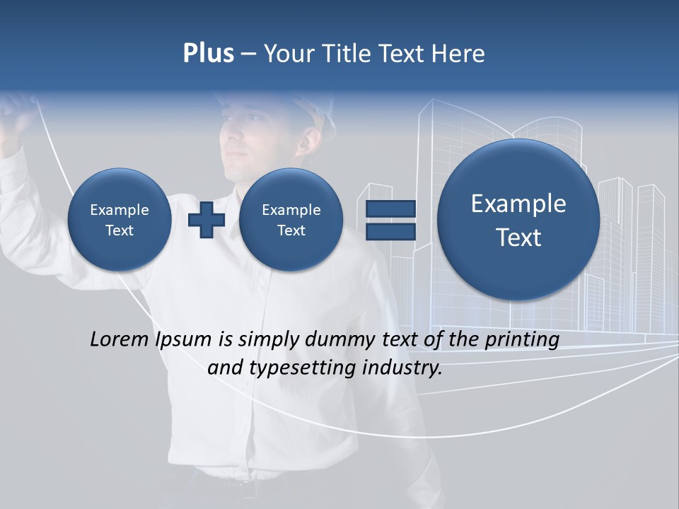 Line Real Estate Business PowerPoint Template