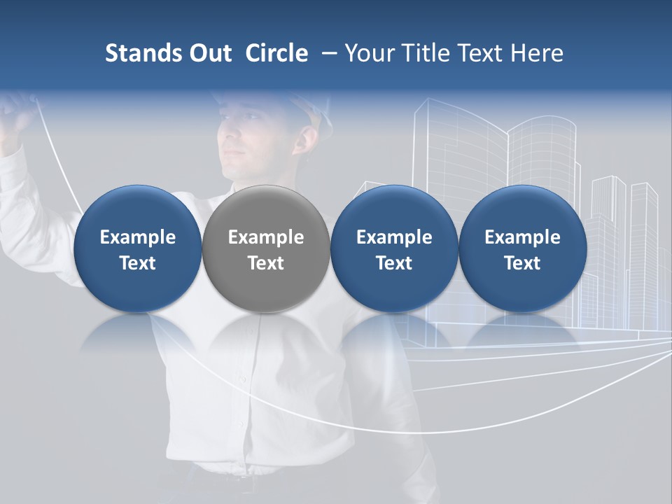 Line Real Estate Business PowerPoint Template