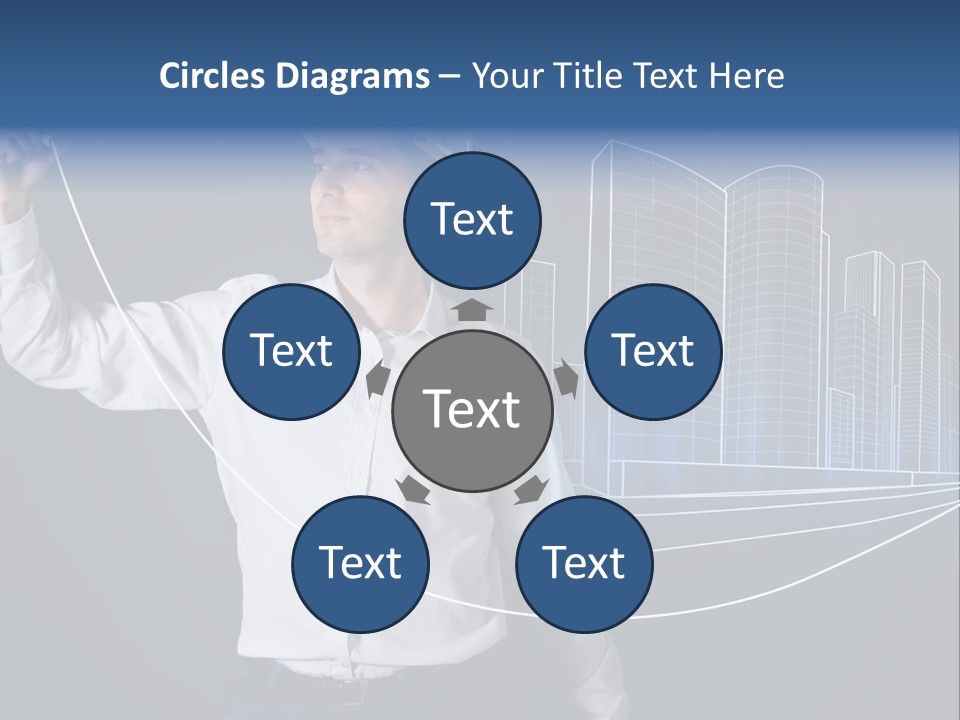 Line Real Estate Business PowerPoint Template