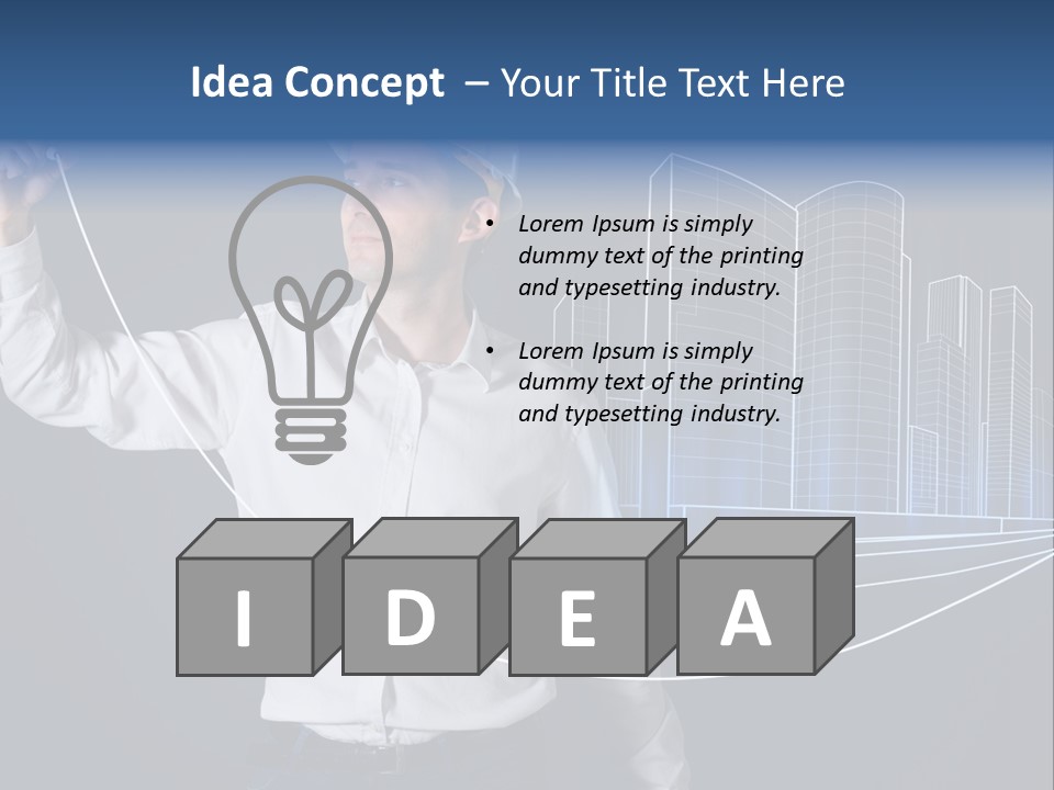 Line Real Estate Business PowerPoint Template