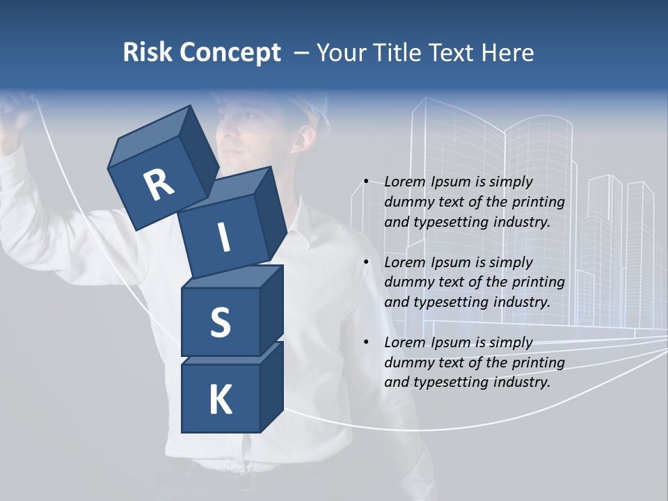 Line Real Estate Business PowerPoint Template