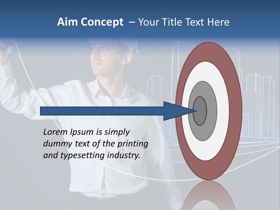 Line Real Estate Business PowerPoint Template