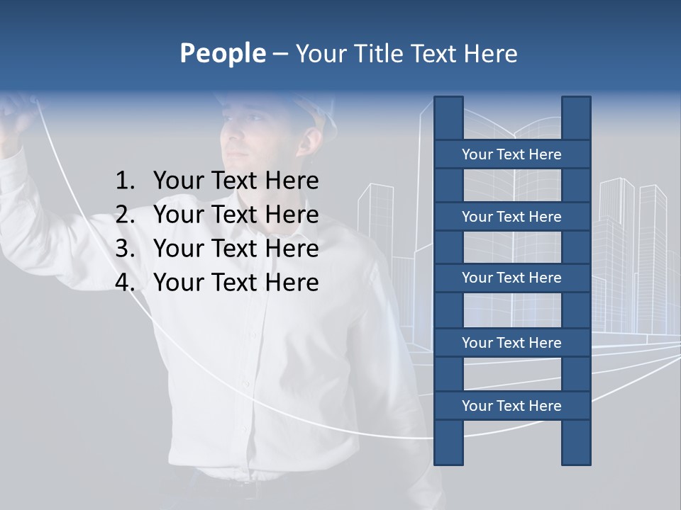 Line Real Estate Business PowerPoint Template