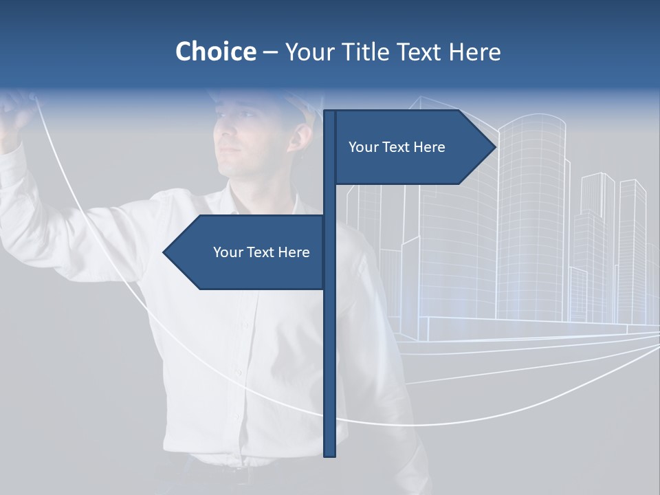 Line Real Estate Business PowerPoint Template