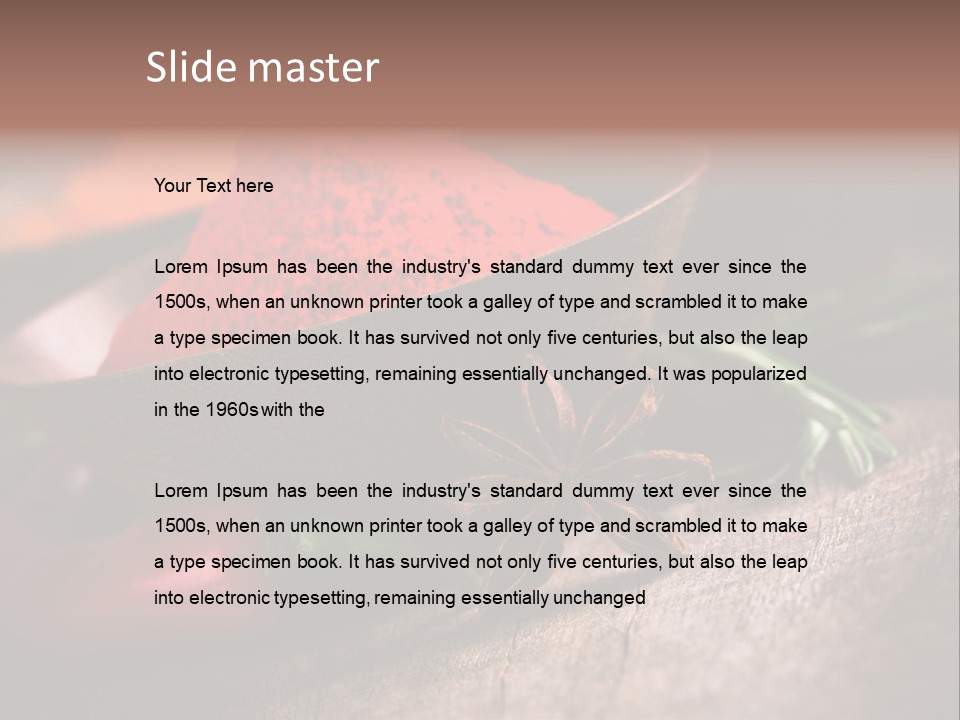 Cinnamon Color Food PowerPoint Template