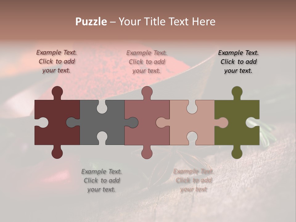 Cinnamon Color Food PowerPoint Template