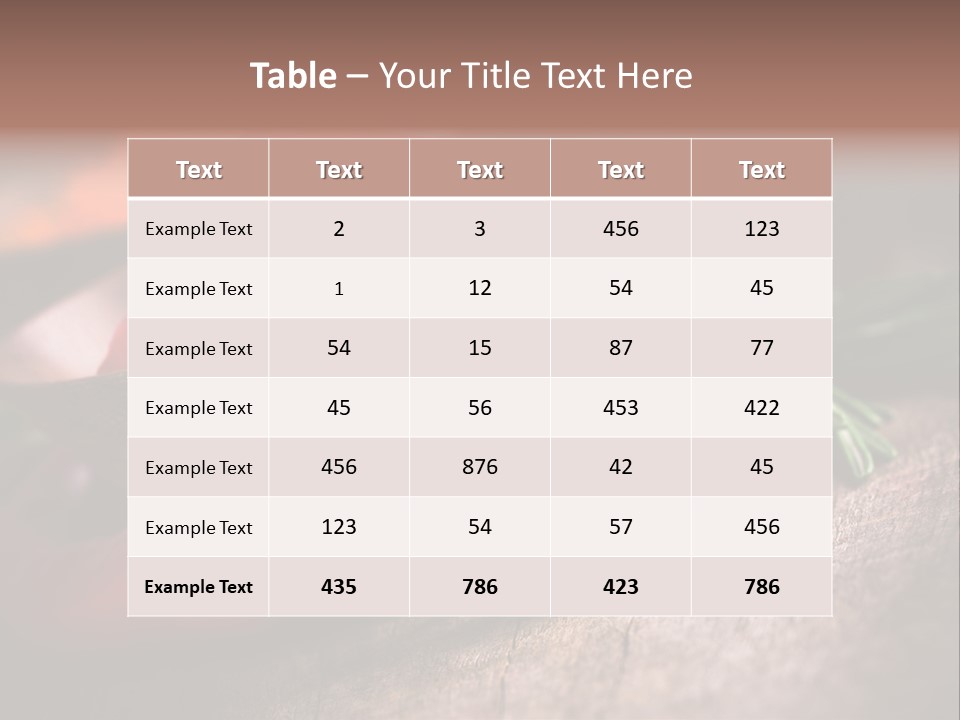 Cinnamon Color Food PowerPoint Template