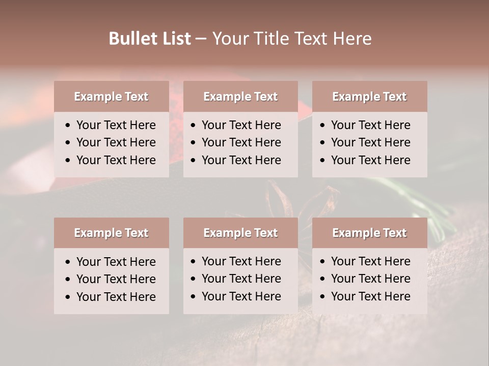 Cinnamon Color Food PowerPoint Template