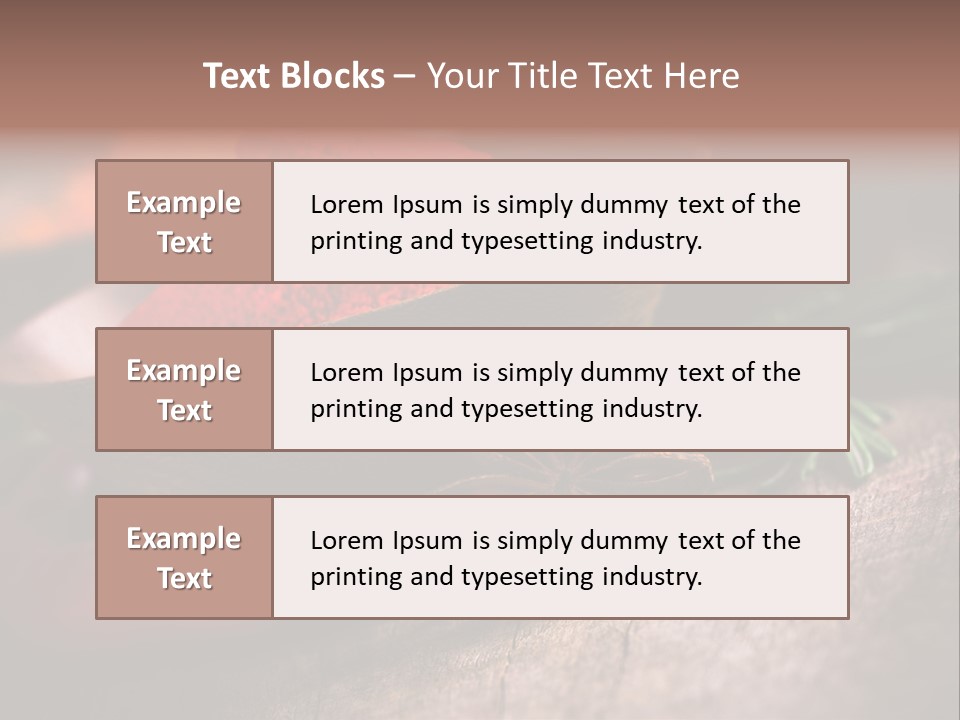 Cinnamon Color Food PowerPoint Template