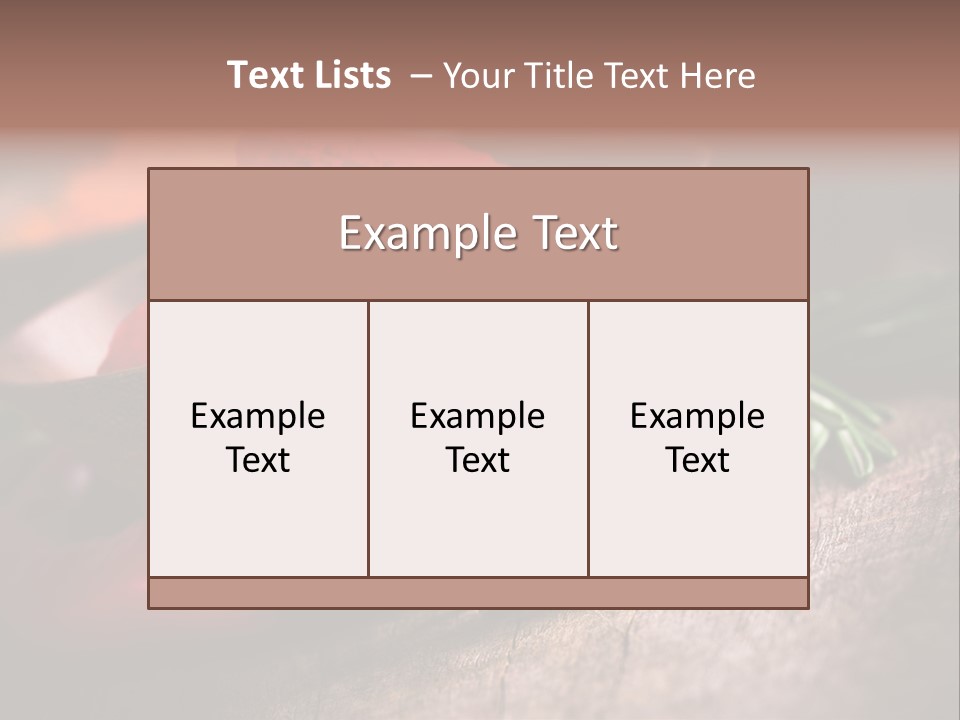 Cinnamon Color Food PowerPoint Template